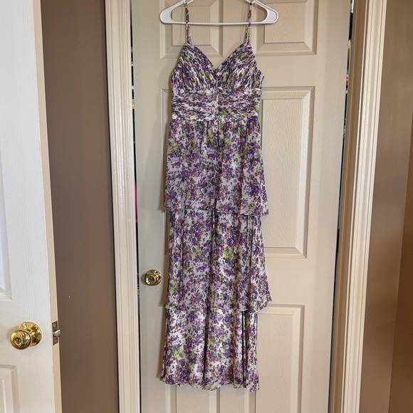 Aidan by Aidan Mattox Dresses & Skirts - Aidan by Aidan Mattox purple and green Floral Maxi Dress-